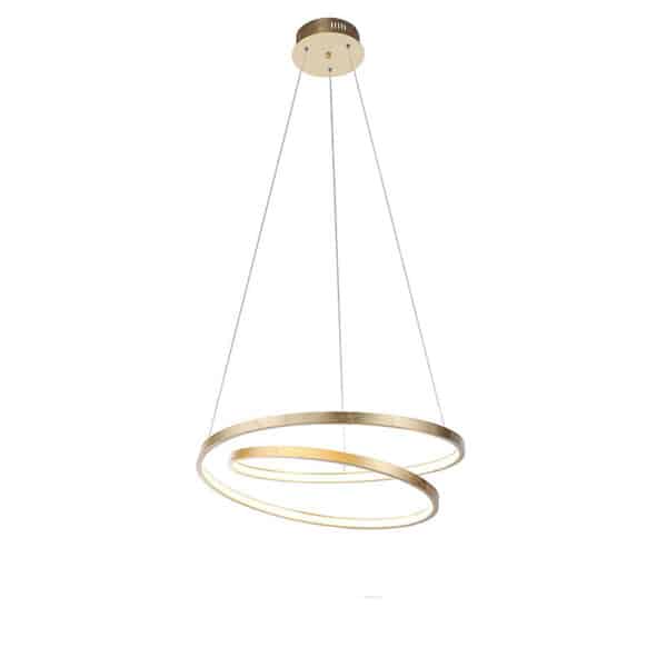 Design Hängelampe Gold 55 cm inkl. LED dimmbar - Rowan