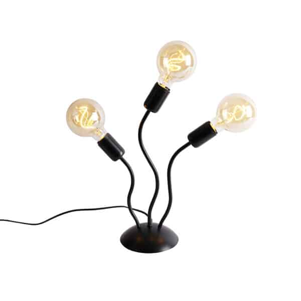 Design Tischlampe schwarz 3-Licht - Wimme