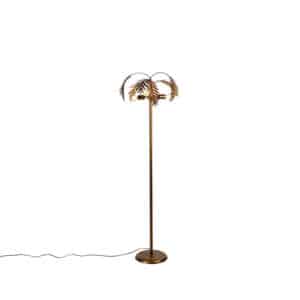 Vintage Stehlampe Gold 3-Licht - Botanica