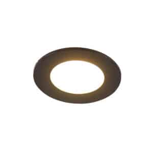 Moderne Einbauleuchte schwarz inkl. LED 3-stufig dimmbar IP65 - Blanca