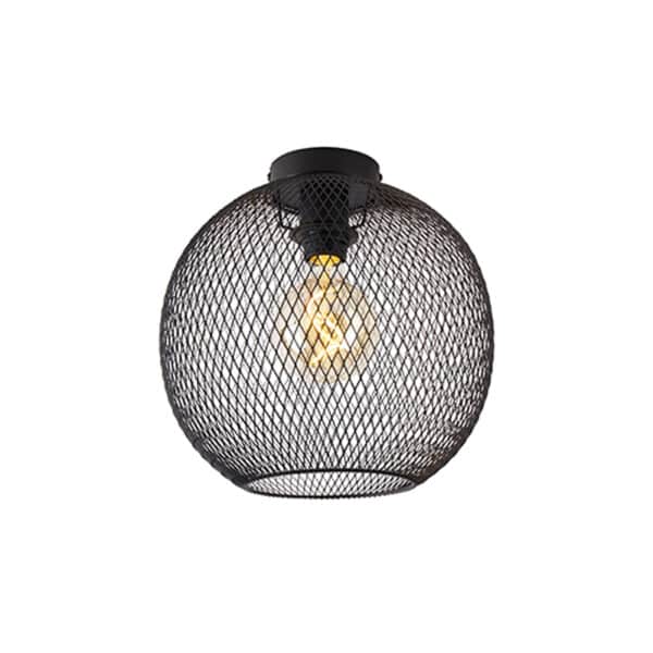 Moderne Deckenleuchte schwarz 30 cm - Mesh Ball