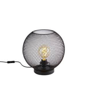 Moderne Tischlampe schwarz - Mesh Ball