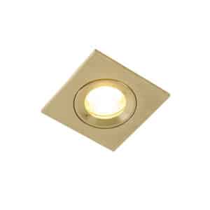 Modernes versenktes Spotgold IP44 - Xena Square