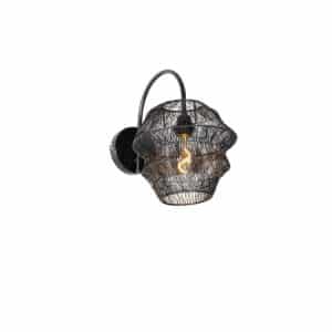 Orientalische Wandlampe schwarz - Vadi