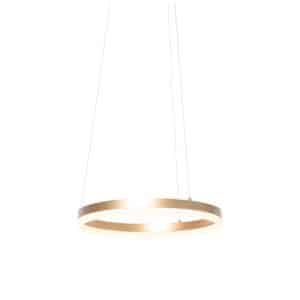 Design Hängelampe gold 40 cm inkl. LED 3 Stufen dimmbar - Anello