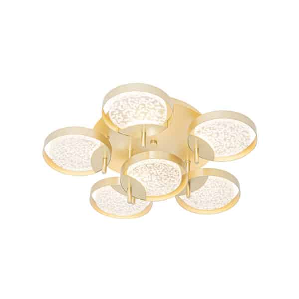 Deckenleuchte Gold 42 cm inkl. LED 3-stufig dimmbar - Patrick