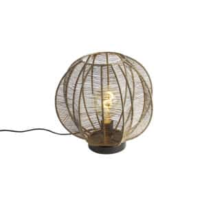 Industrielle Tischlampe Bronze mit Schwarz - Dong