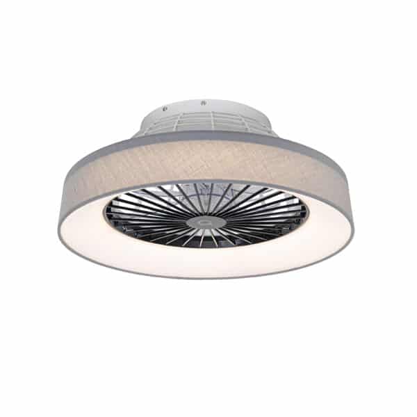 Deckenventilator grau inkl. LED mit Fernbedienung - Emily