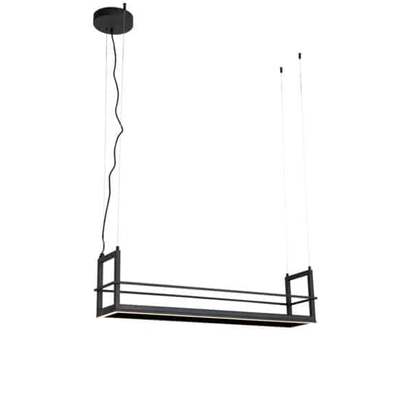 Hängelampe schwarz mit Gestell inkl. LED 3-stufig dimmbar - Cage Rack