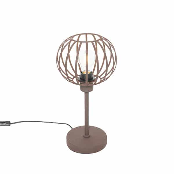 Design Tischlampe rostbraun - Johanna