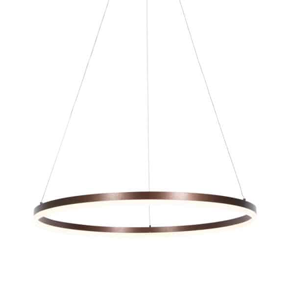 Design-Hängelampe Bronze 80 cm inkl. LED 3-stufig dimmbar - Anello