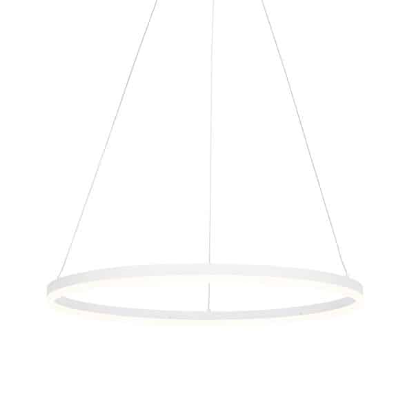 Design-Hängelampe weiß 80 cm inkl. LED 3-stufig dimmbar - Anello