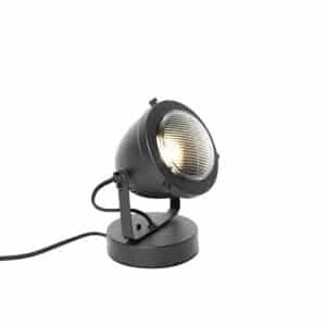 Industrielle Tischlampe schwarz 18 cm - Emado