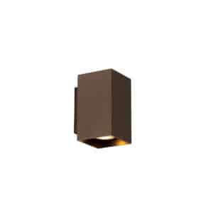 Moderne Wandleuchte dunkelbronze quadratisch - Sandy