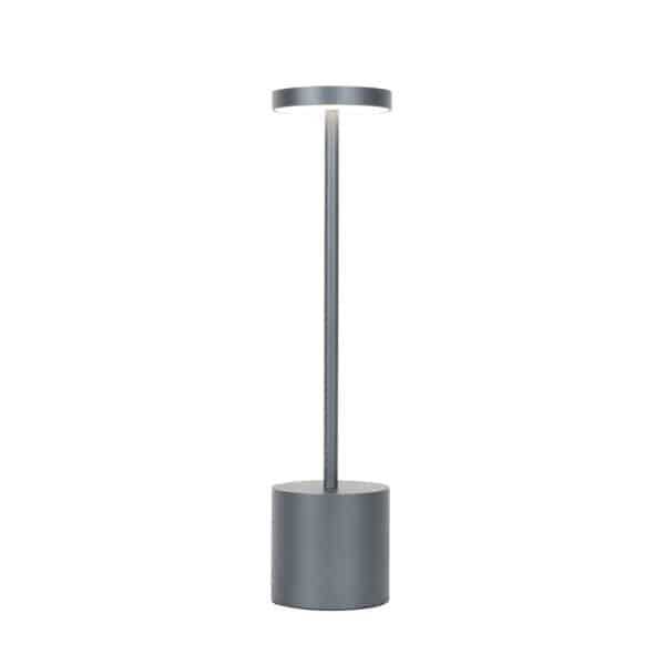 Outdoor-Tischleuchte grau inkl. LED und wiederaufladbarem Dimmer - Dupont