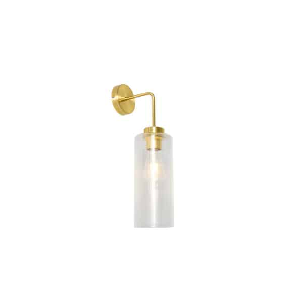 Art-Deco-Wandleuchte Gold mit Glas - Laura