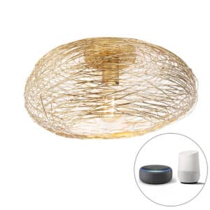 Smarte Deckenleuchte gold oval inkl. Wifi G95 - Sarella