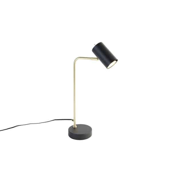 Moderne Tischlampe schwarz mit Gold - Beata