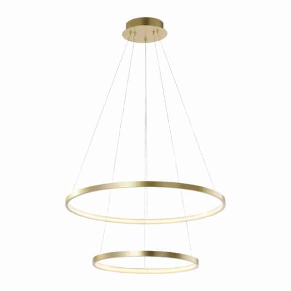 Moderne Ringpendelleuchte gold inkl. LED - Anella Duo