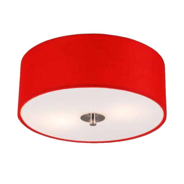 Moderne Deckenleuchte rot 30 cm - Drum