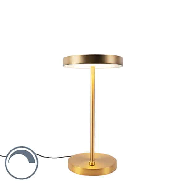 Moderne Tischleuchte bronze inkl. LED - Disco