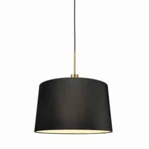 Moderne Hängelampe Bronze mit Schirm 45 cm schwarz - Combi 1