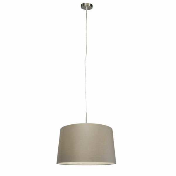 Moderne Hängelampe Stahl mit Schirm 45 cm Taupe - Combi 1