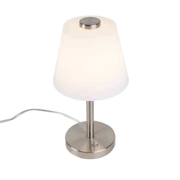 Design Tischlampe Stahl dimmbar inkl. LED - Regno