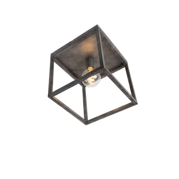 Moderne Deckenleuchte Antik Silber - Big Cage